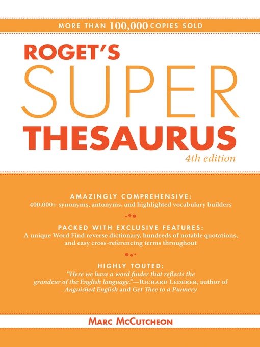 Cover image for Roget's Super Thesaurus